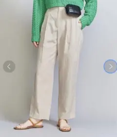 BY ツータックバックゴム テーパードパンツ -ウォッシャブル-のサムネイル