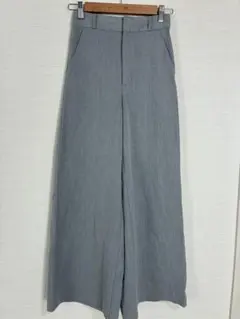美品　GU グレー ガウチョパンツ ウエストゴム Sサイズ