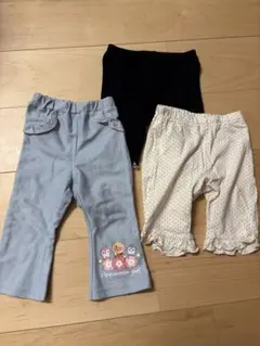 アンパンマン刺繍フレアパンツ95cm未満