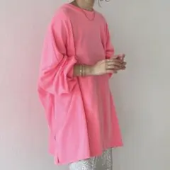 ★1回のみ着用★ wee9s スーパールーズライトスウェッティー ピンク