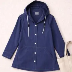 【URBAN RESEARCH】フードシャツ M ネイビー 春アウター 綿100