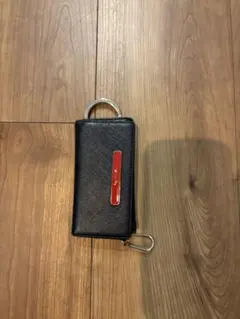 BURBERRY BLACK LABEL キーケース ブラック レッド - メルカリ