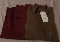 UNIQLO エクストラファインメリノリブタートルネックセーター