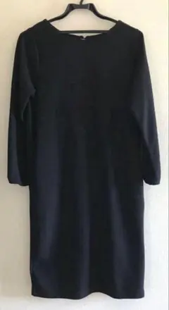 ショコラフィネローブ 長袖ワンピース ネイビー