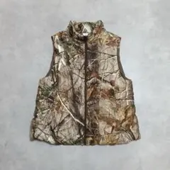 REALTREEリアルツリーカモ柄ベスト古着フルジップ迷彩ミリタリー　M409のサムネイル
