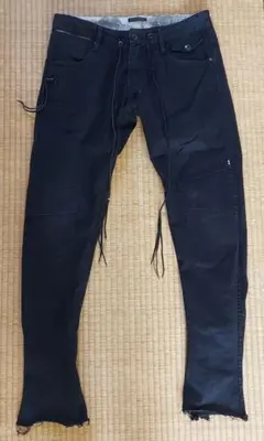 KMRii/レースアップ/ブラック/ストレッチ/パンツ