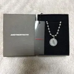 ANOTHERYOUTH ロゴプレート ボールチェーン ネックレス