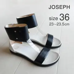 美品 ジョゼフ JOSEPH イタリア製　モノトーンのレザーサンダル J96のサムネイル