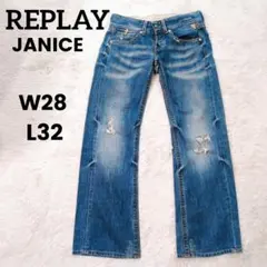 REPLAY JANICE Rマーク デニムパンツ ヴィンテージ W28 L32のサムネイル