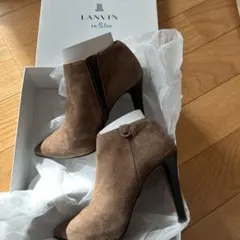 LANVIN en Bleu ブラウンブーティ 24cm