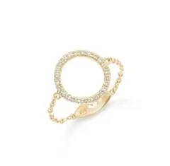 ★定価15万★AHKAH アーカー★18K ティナサークルチェーン リング★