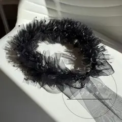 リボンクラウン ブラックレース キッズ お祝い 誕生日