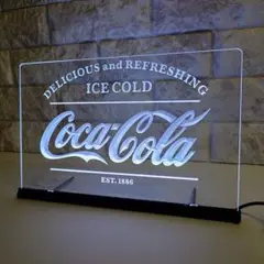 No.N001-10 A4 コカ・コーラ LED ネオン サイン 看板 スタンド