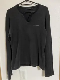 カルバンクラインジーンズ コットンTシャツ ボーダー 柔らかい 伸縮性