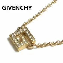 美品✨ジバンシィ、パールラインストーンレディースゴールドネックレス 