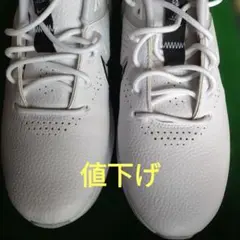美品 Nike ゴルフシューズ ホワイト