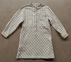 familiar◆ファミリア◆チェック柄長袖ワンピース◆120