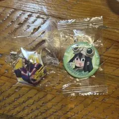 僕のヒーローアカデミア　キラキラチャーム　缶バッジ　蛙吹梅雨　オールマイト