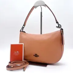 極美品✨COACH コーチ 2way サーモンピンク ショルダーバッグ - メルカリ