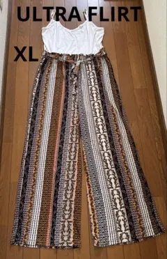 ULTRA FLIRT ストライプオールインワン