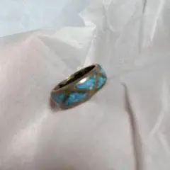 G*4様 ターコイズ調　リング　ジャンク扱い