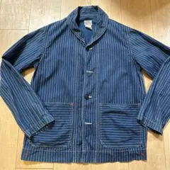 コロナ CORONA ヒッコリー カバーオール ジャケット　ヘチマ襟　日本製