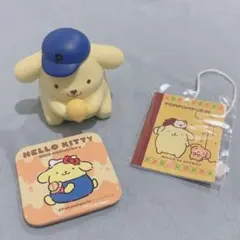 ポムポムプリン なかよしフィギュア プレミアムマスコット サーティワン缶バッジ