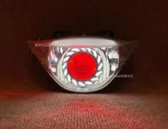 アドレスv125S 白赤 イカリングヘッドライト！　完全取り付けサポート付き！