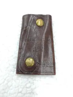 (3) IL BISONTE ダークブラウン レザー キーケース