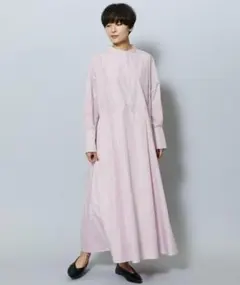 323t*美品 モガ MOGA ライトメモリータフタブザムシャツワンピースのサムネイル