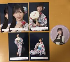 櫻坂46 石森璃花 2026浴衣衣装 生写真 4種 ヨリ チュウ ヒキ 座り