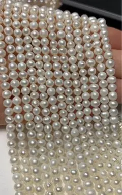 淡水パール　ポテト　約20cm 約4mm