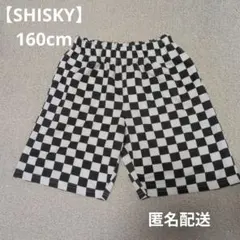 SHISKY スウェットハーフパンツ 160cm ブラック ホワイト 黒 白