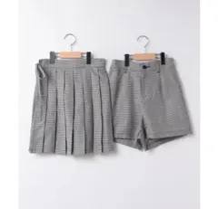 ラブトキ プリーツスカート　ミニスカート　ショートパンツ　セット　黒　160のサムネイル