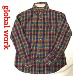 ネルシャツ M フランネルシャツ　チェック柄