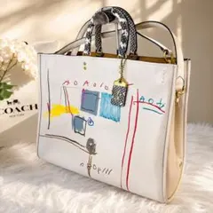 極美品 COACH ローグ39 バスキア コラボ 2WAY バッグ 希少 限定 - メルカリ