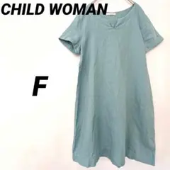 CHILD WOMAN チャイルドウーマン リネン100%ワンピース 麻 半袖のサムネイル
