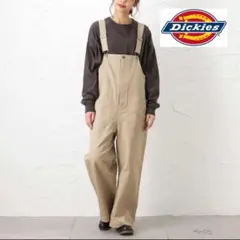 新品未使用　Dickies ディッキーズ　オーバーオール　サロペット　ベージュのサムネイル
