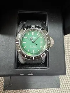 【値下げ中】EDOX NEPTUNIAN 自動巻き腕時計 グリーン EDOX公式 | ネプチュニアン オートマティック