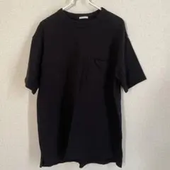 GU ジーユー 無地 半袖Tシャツ ブラック 黒 M