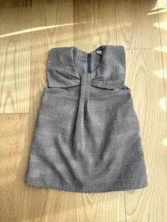 petit main チェック柄 ワンピース 90cm