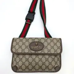 GUCCI GGスプリーム タイガーヘッド ウエストポーチ シェリーライン 虎 