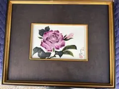九谷焼 額装 陶板画 花図 三階月城 - メルカリ