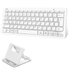 Ewin 日本語配列 bluetooth キーボード マルチペアリング ホワイト