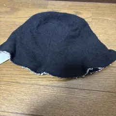 ナインテーラー黒ウールフリンジハット