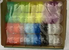 ガチャガチャ　カラフル 透明空カプセル　2個✖︎15色　30個セット