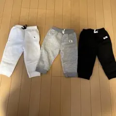 冬服子供服スウェットパンツ 3色セット 9-12M