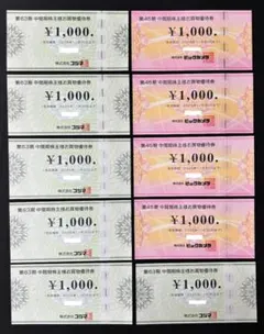 ビックカメラ ／ コジマ 株主優待券 10000円分　期限:2025/11/30