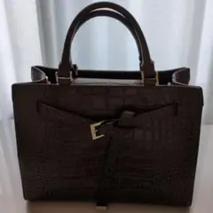 未使用 本革 ハンドバッグ キャットインザクローゼット ショルダーストラップ付