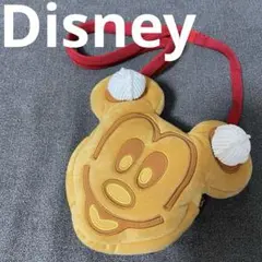 【美品】ディズニーリゾート　ミッキー　ワッフル　ショルダー　ポーチ　ポシェット